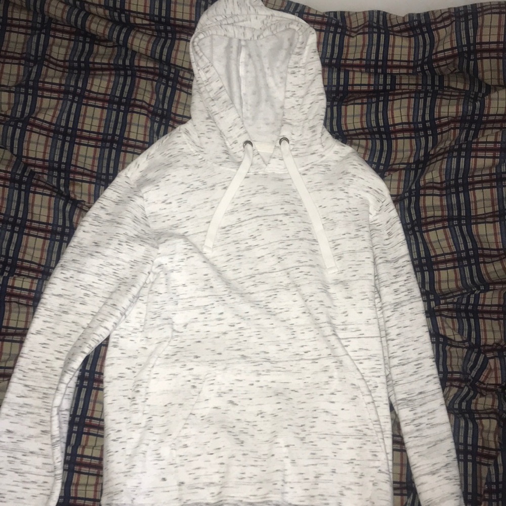 White vintage design hoodie